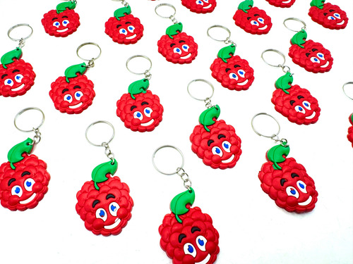 Chaveiro Framboesa Fini 10un Mimo Frutas Tema Frutinha Linda