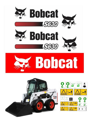 Adesivos Mini Carregadeira Bobcat S630 Ca-17478 Mq