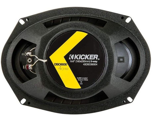 Kicker 43dsc69304 Serie D Altavoces Duales De 6x9 Pulgada...