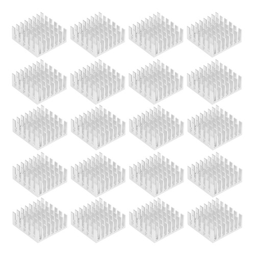Disipador De Calor De 20 Piezas De Disipación De Aluminio Pl