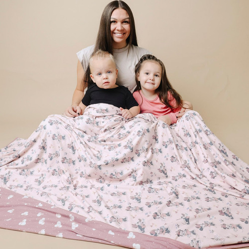 Manta Cobre Pérola Jumbo Premium Malha Minnie Mouse