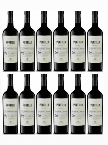 Vino Portillo Cabernet Saugvignon 750ml X12 - Perez Tienda -