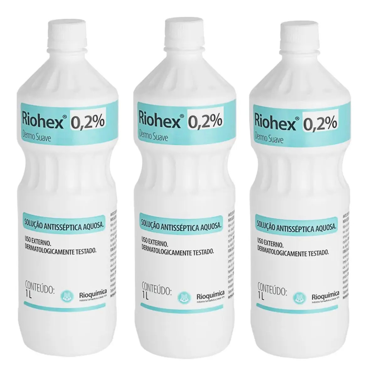 Clorexidina 0,2% Riohex Solução Aquosa 3 Litros Rioquímica