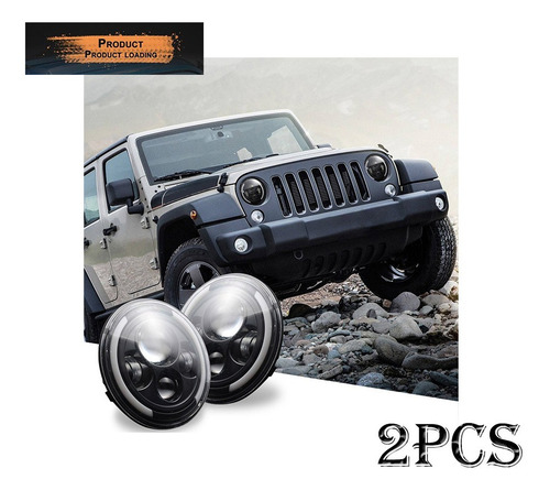 Ángel Led 7 Pulgadas Ojo Wrangler Jeep Vocho Faros Ángel Led 7 Pulgadas Ojo Wrangler Jeep Vocho Faros