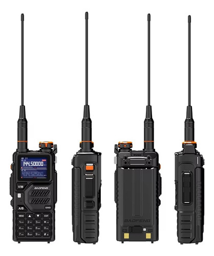 2pz. Radio Baofeng Uv-k5 Plus Uhf/vhf Tri-power Banda Aerea