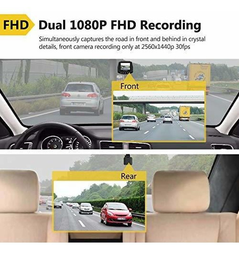 Edge Front Rear Fhd Dual Dash Cam Support Gb Max And With 7k