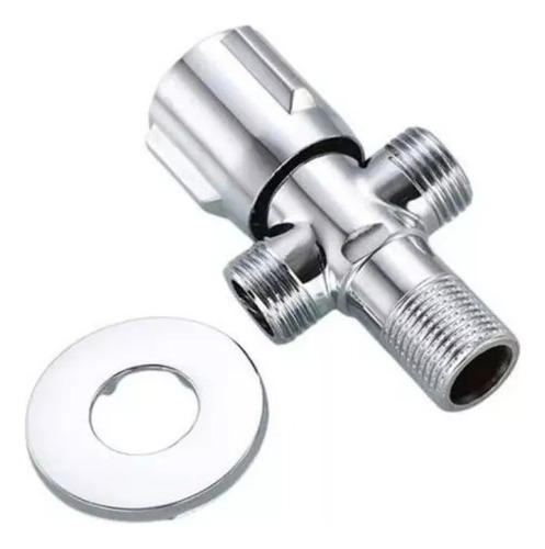 Llave Angular Doble 1/2 He En Acero Inoxidable Sus304