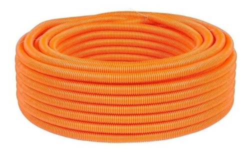 Rollo Caño Luz Corrugado Naranja 7/8  25mts Reforzado Oferta