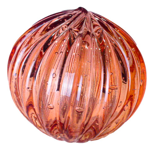 Bola Vidro Murano-cobre Transl-peq-decor Lxaxp-9x10,5x9-cms