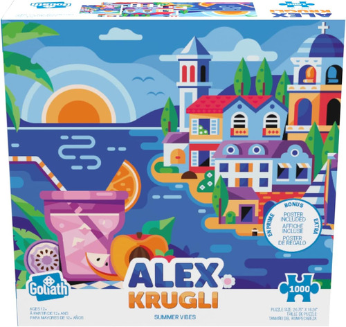Goliath Alex Krugli: Summer Vibes Rompecabezas De 1000 Pieza