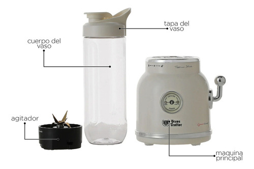 Licuadora Ursus Trotter Ut-tritan2go Color Blanco