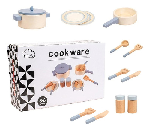 Juego De Utensilios De Cocina Kids Kitchen Pretend De 13 Pie