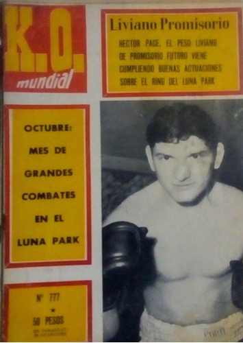 Revista Ko Mundial N°777.hector Pace Año 1967