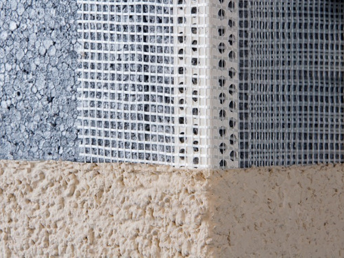 Imagen 4 de 10 de Cantonera Pvc Con Malla De Fibra De Vidrio 2,5m-eifs Steel F