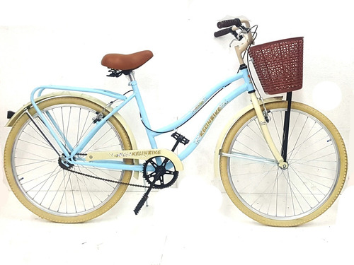 Imagen 1 de 6 de Bicicleta Playera Vintage Frenos Canasto Rodado 26 Verde