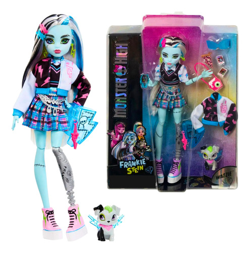 Boneca Monster High Frankie Stein Acessórios Premium Filme 