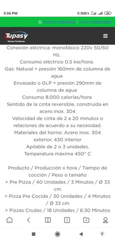 Horno A Cinta Continúa Tupasy!