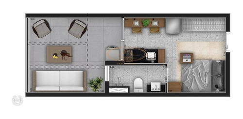 Apartamento Com 1 Dormitório(s) Localizado(a) No Bairro Moema Em São Paulo / São Paulo - 5177:909753