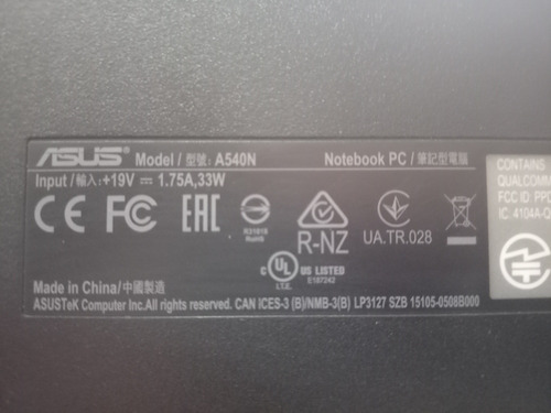 Laptop Asus A540na (Usado)