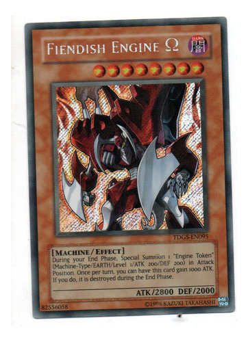 Fiendish Enginecarta Yugi Tdgs-en095 Secret Rare