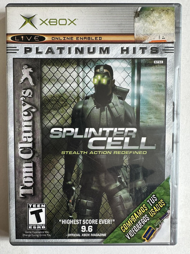 Splinter Cell Stealth Action Xbox Clásico Original 