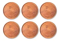 Comprar Plato Madera Algarrobo Asado Tablitas Redondas Calados X6 U
