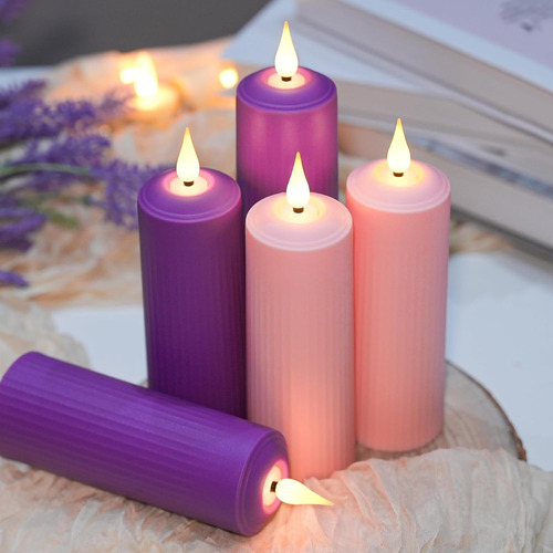 Daord Velas Recargables Parpadeantes Sin Llama, Funcionan Co