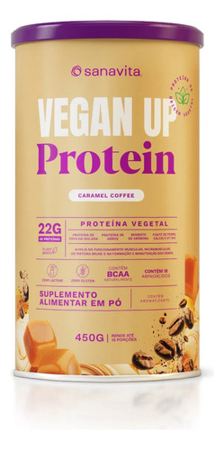 Vegan Up Protein Sanavita Caramel Coffee 450g Sabor Without flavor