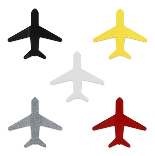 5 Imãs Prendedor Magnético Avião Geladeira Mural Cor Colorido Aviões