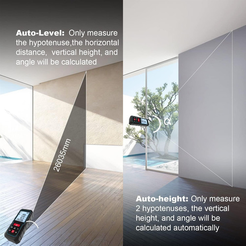 Led Medidor Láser Con Voz Bluetooth Láser Digital 393 Ft