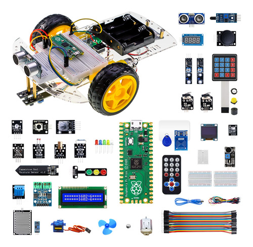 Kits Para Raspberry Pi Pico, Kit Avanzado De Sensor Elecrow.