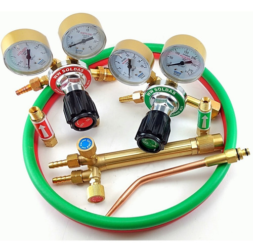 Imagem 3 de 4 de Kit Conjunto De Solda Ppu Oxi- Acetileno (novo)