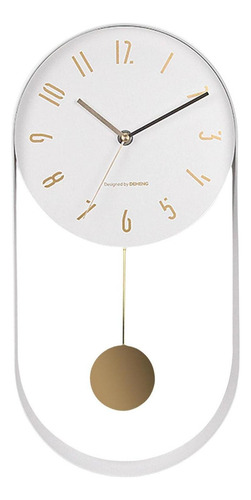 Movimiento De Barrido De Relojes De Pared De Cocina Blanco.