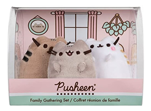 Gund Pusheen, Coleccionista Familiar, Set De 3 Gatos De Pelu