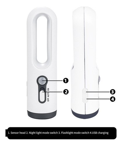Luz Noturna Com Sensor De Movimento Led Lanterna Portátil 2