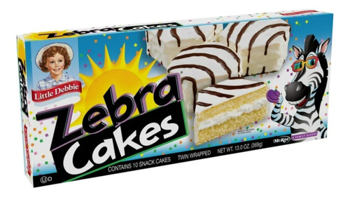 Zebra Cake Little Debbie 10 Pastelitos Producto Usa