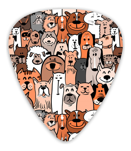 Doodle Dogs And Cats Pattern 2 Pua Guitarra Para Electrica