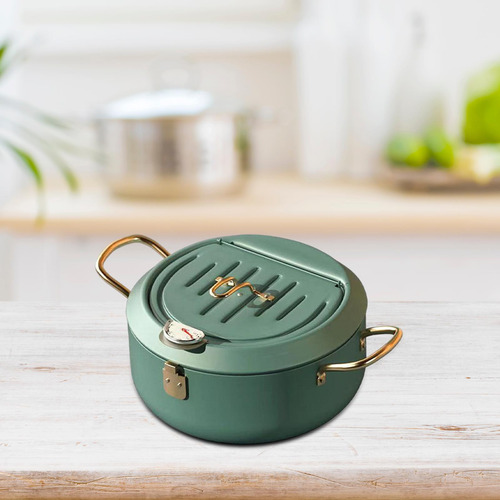 Olla Para Freír Profunda Con Sartén Multiusos Para Verde