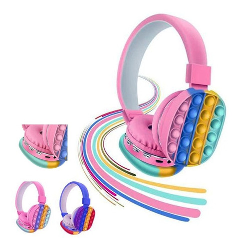 Audifonos Diadema Bluetooth Inálambricos Push Popit  Niños