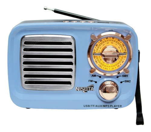 Radio- Parlante Am/fm  Estilo Vintage Con Mp3/bt,aux