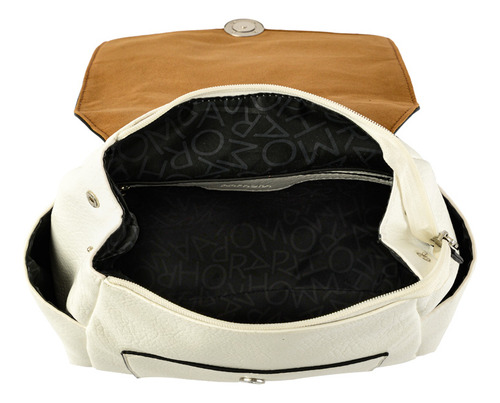 Eby Mochila Con Tapa Blanco