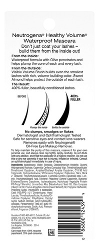 Máscara Neutrogena Healthy Volume Que Rellena Las Pestañas A
