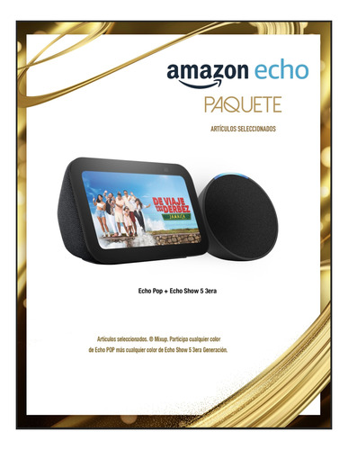 Amazon Echo Show 5 (3rd Gen) + Amazon Echo Pop