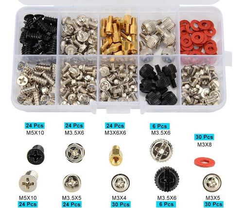 Kit De Tornillos De Computadora Para Placa Madre, 228 Piezas