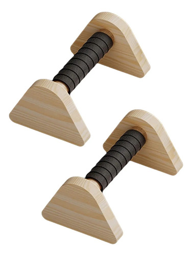 ( 2pcs Push Up Bar Parallettes Barra De Madera Sin