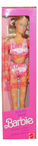 Barbie Fun To Dress Vintage (1987) Muñeca De Traje De Baño R
