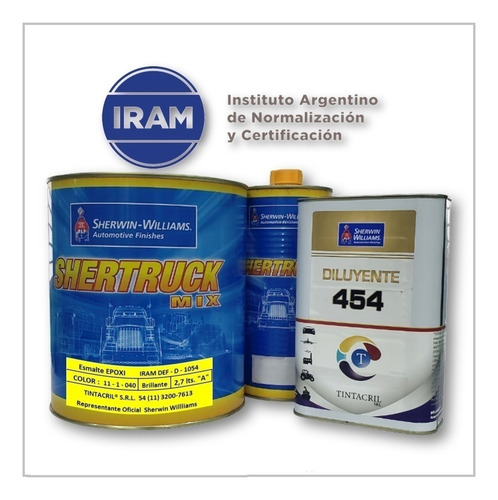 Pintura Epoxi Normas Iram 11-1-040 X 4.5 Litros Metalizado Brillante