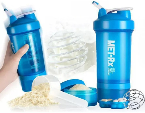 Shaker Botella Termo Mezclador De Proteinas Gym Met-r 500ml 