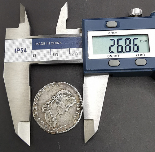 2 Reales Plata Guerra De Independencia 1820 Zs Realista