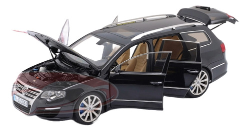 Miniatura Carro Vw Passat R36 Variant 2009 Preto 1:18 Nzg Preto